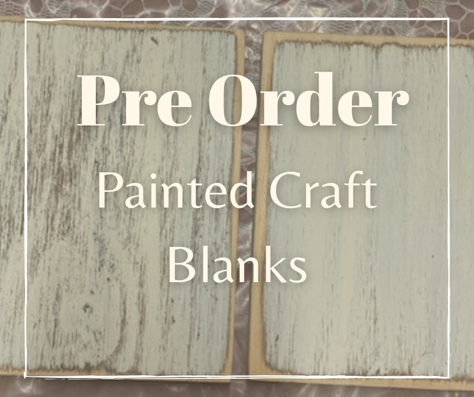 Painted Craft Blanks set of 6